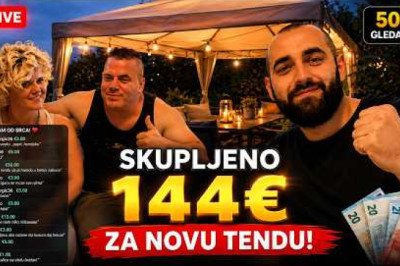 🪑 Skupili smo 144€ bratari za NOVU TENDU
