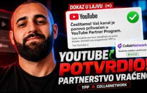 YouTube POTVRDIO: Monetizacija mi je vraćena! ✅